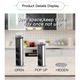 Priza Turn Incorporabila Blat Bucatarie, Wulnar, Masa Sau Birou, 4 Prize Schuko si 2 Prize USB cu Incarcator Incorporat, Incastrabila, Lungime Cablu 1.8m, Finisaj Argintiu
