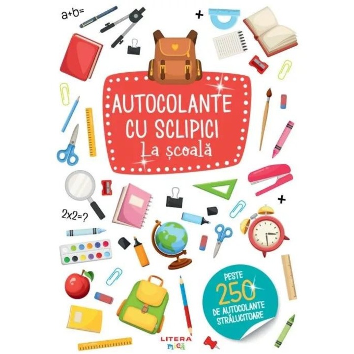 Autocolante cu sclipici. La scoala