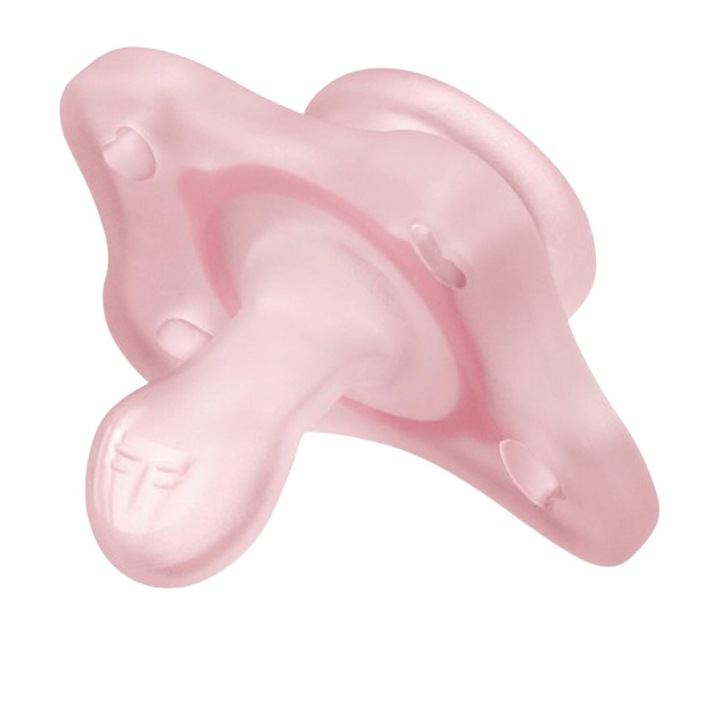 Suzeta din silicon, pentru fete, Chicco Natural Feeling 122172R-2, Roz 0-3 luni