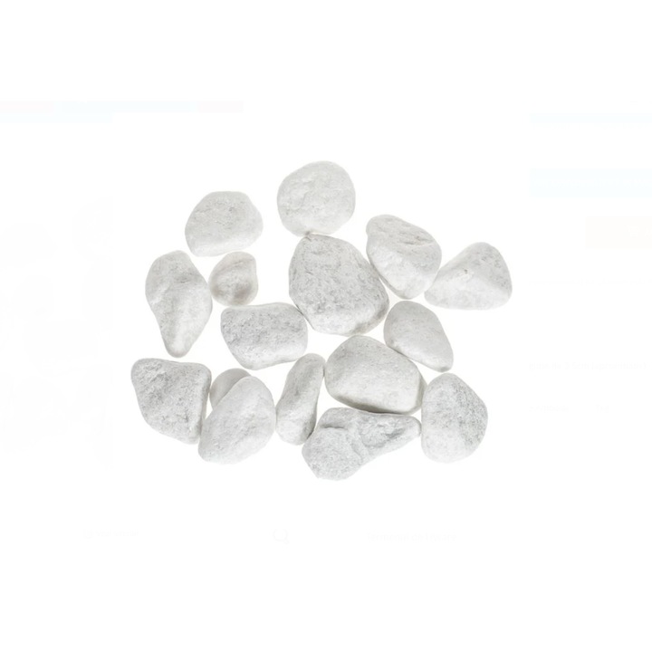 ZANOX Dekorkövek, 3-5 cm, 1 kg, fehér, Kertbe és Virágcserepekbe