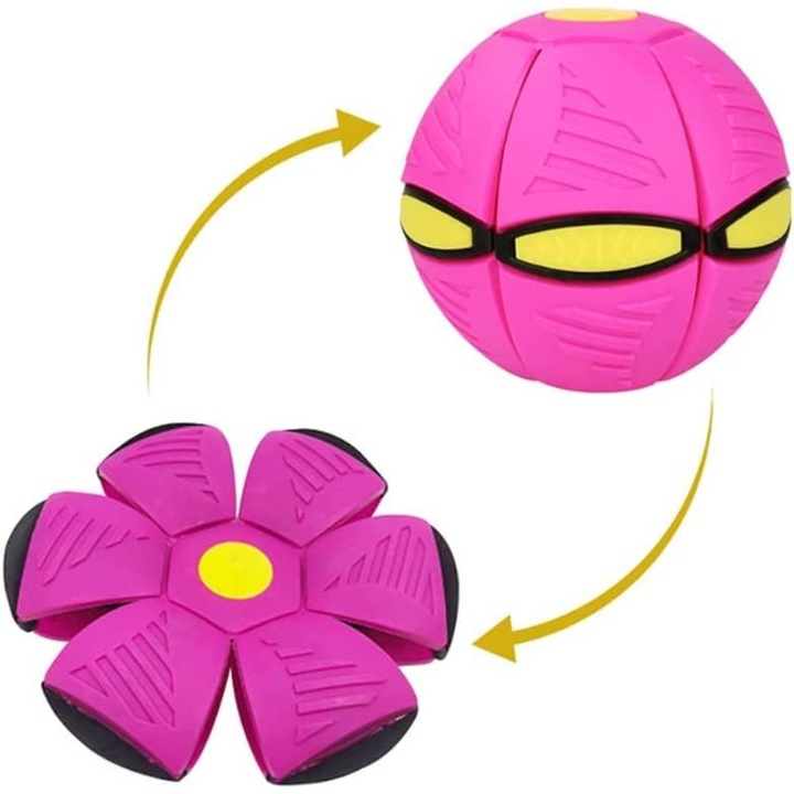 Minge Roz Minge roz transformabilă în disc, interactivă, 7 ani, material elastic ...