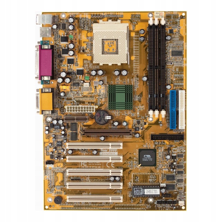 Alaplap, Chaintech, 7AJA0-F10AA, Socket 462, 3 RAM foglalat, ATX