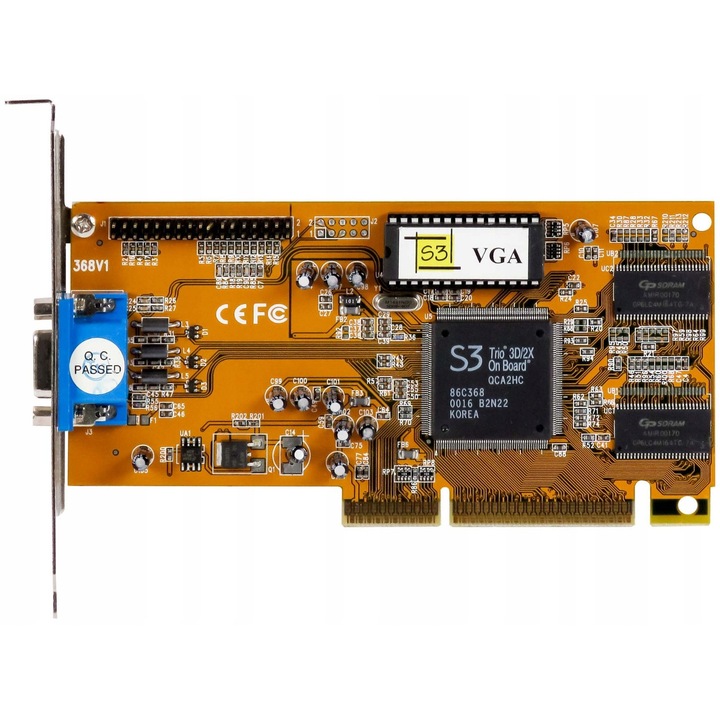 Diamond Multimedia S3 TRIO 3D videokártya, 2x 8MB, AGP