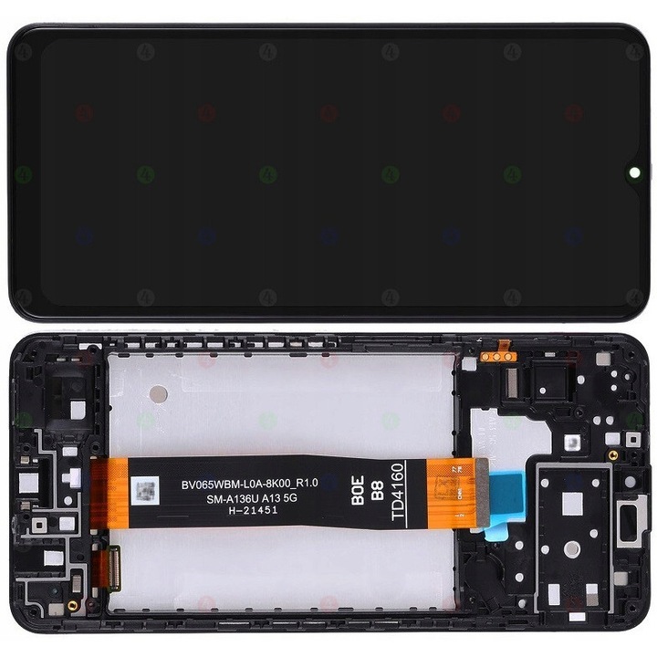 Display LCD + Digitizer cu Rama pentru Samsung Galaxy A13 5G, 6,50'', Negru