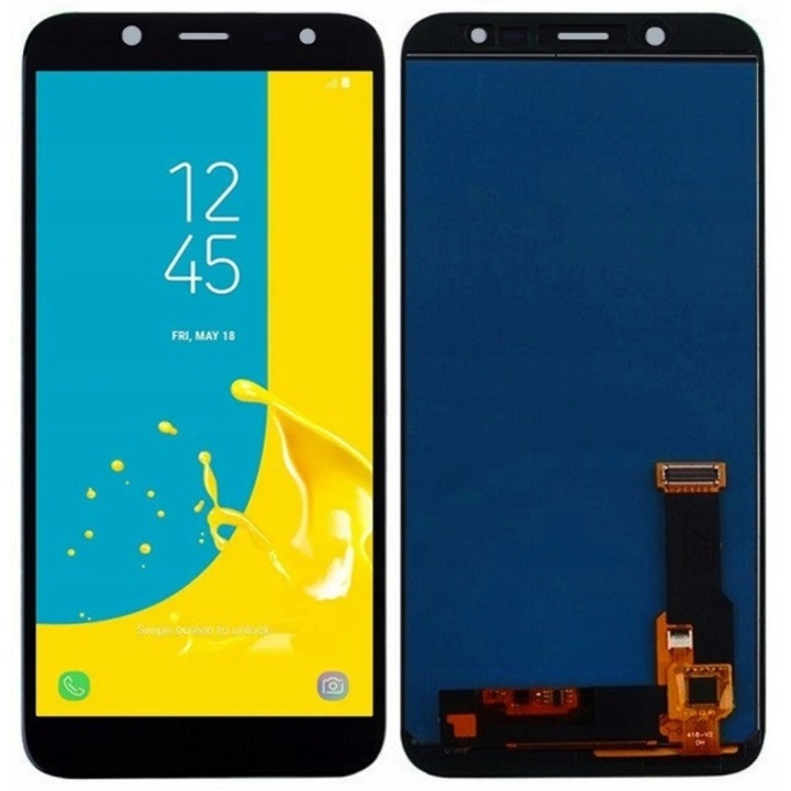 Display compatibil Samsung Galaxy J6 2018, 5,6", negru, set complet