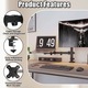 Suport Laptop si Monitor, Wulnar, 14-28inch Pana la 8kg, Laptop Pana la 4 kg, Solid, Slim si Usor Reglabil, Organizator Cabluri, Stil Minimalist pentru Birou Office, Gaming, Prindere cu Clema/Surub in Blat, 100x100/75x75 - Negru
