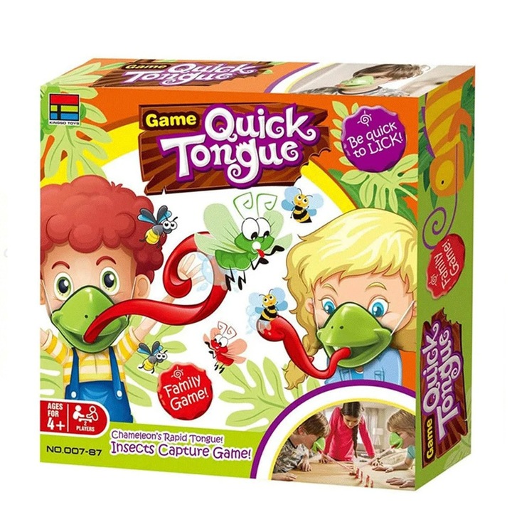 Chippo szórakoztató gyorsasági játék, Hosszú nyelv, 1828237 ML1, 2 játékos, 26.5 x 26.5 cm