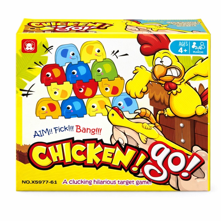 Chippo pontossági társasjáték, nyújtható csirke 4388782 ML1, 24.5 x 20 cm