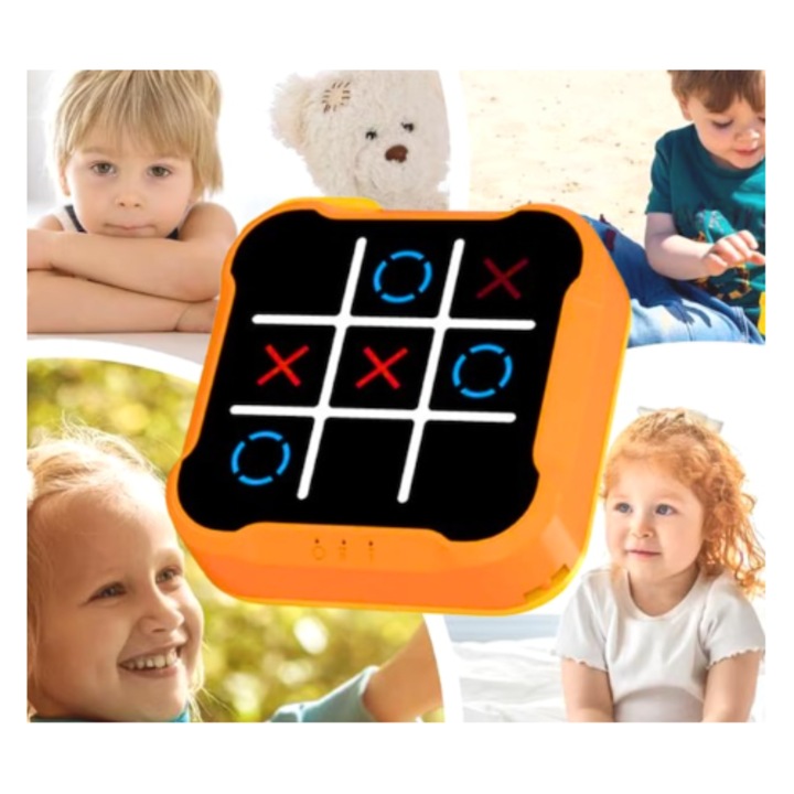 X és 0 játék, Amőba, 3 az 1-ben digitális kirakós konzol, hordozható, gyerekeknek és felnőtteknek