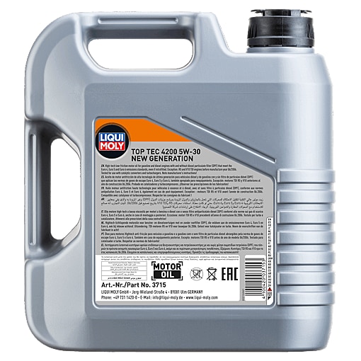 Ulei Motor Liqui Moly Top Tec 4200 5W-30 New Generation, Full