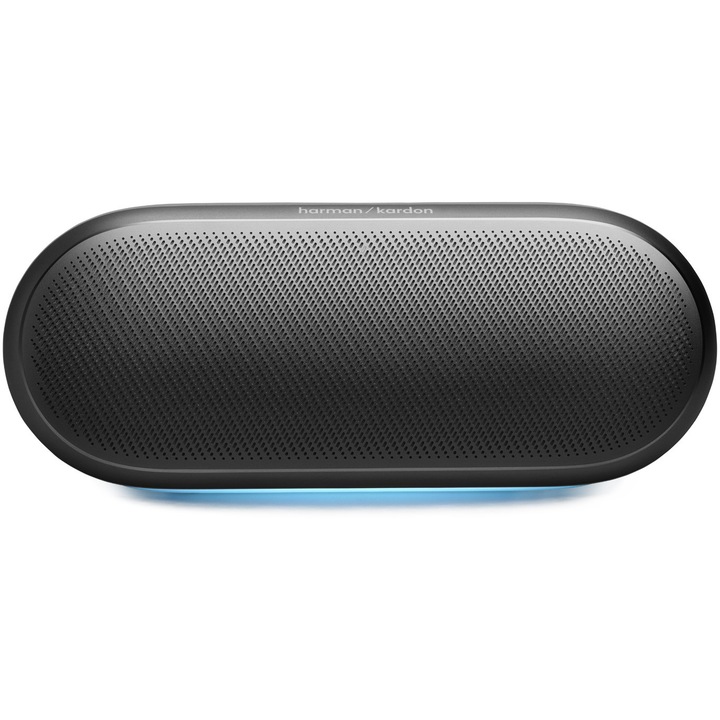 Boxa portabila Harman Kardon Luna 2, Bluetooth 5.4, Auracast, Autonomie 12h, IP67, Lumina ambientala, Negru