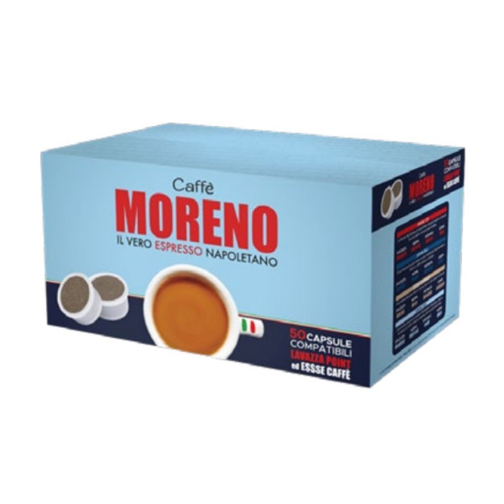 Capsule de cafea Moreno Aroma Espresso pentru Lavazza Point, 50 buc