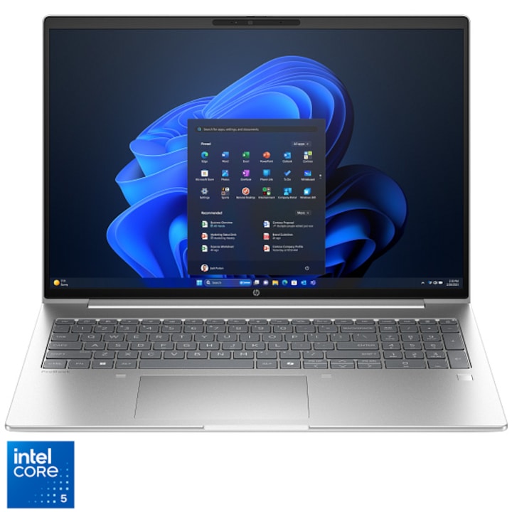 Laptop HP ProBook 4 G1iR cu procesor Intel® Core™ 5 120U pana la 5.00 GHz, 16", WUXGA, 24GB DDR5, 512GB SSD, Intel® Graphics, Win 11 Pro