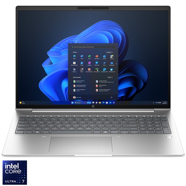 Laptop HP ProBook 4 G1i C87U8ET, 16 inch 1920 x 1200, Intel 255U 12 C / 14 T, 2.4 GHz - 5.2 GHz, 12 MB cache, 16 GB DDR5, 512 GB SSD, Intel Graphics, Windows 11 Pro