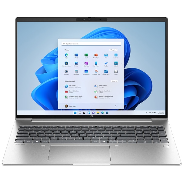 Laptop HP ProBook 4 G1a 16 cu procesor AMD Ryzen™ 5 230 pana la 4.90 GHz, 16', WUXGA, 24GB DDR5, 512GB SSD, AMD Radeon 760M, Win 11 Pro