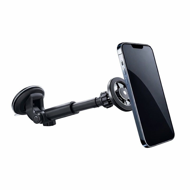 Digital One SP01154 autós telefontartó, T16, mágneses, vákuumos, teleszkópos kar