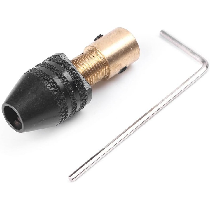 Set de mandrine pentru burghiu electronic 3.17mm, material din alama si aliaj de aluminiu, rezistent la uzura, set.