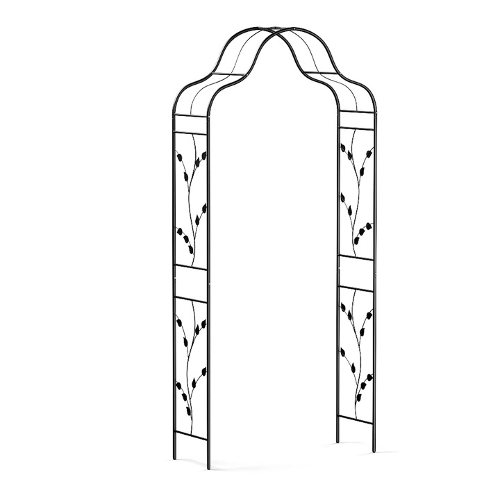Blumfeldt, Florabelle Cupola Arcada Roz, Modele Decorative Cu Frunze, Rezistenta La Intemperii, Suport Pentru Plante Cataratoare