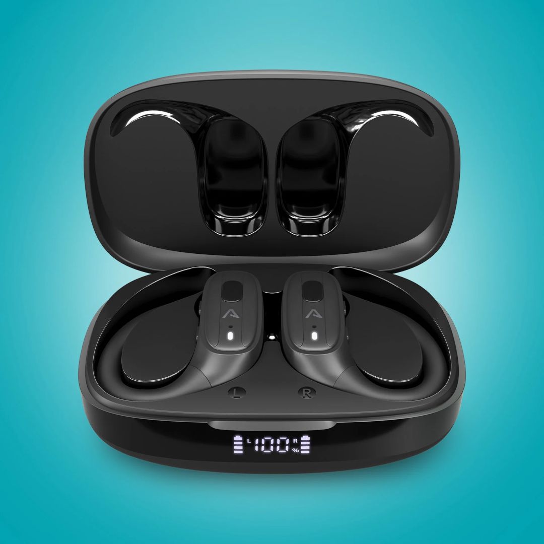 Casti Bluetooth Lamax AirCore1, microfon, negru