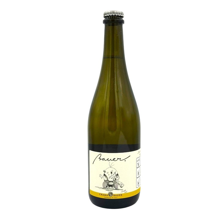 Vin Alb Bauer Bobita Feteasca Regala, demisec, 0.75l