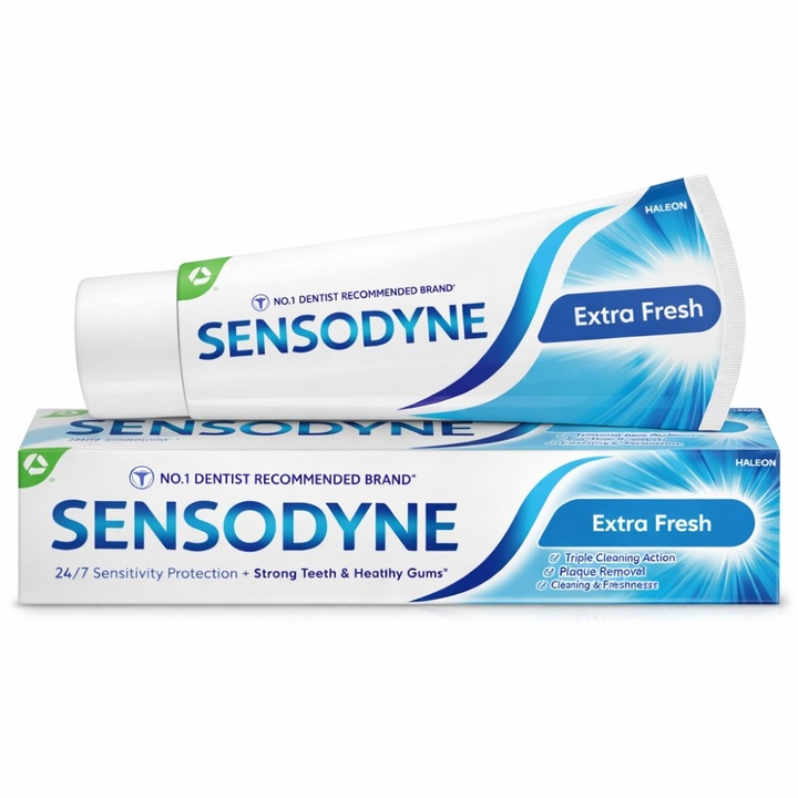 Sensodyne Extra Fresh fogkrém, 75 ml, érzékeny fogakra, fluoriddal, mindennapos védelem