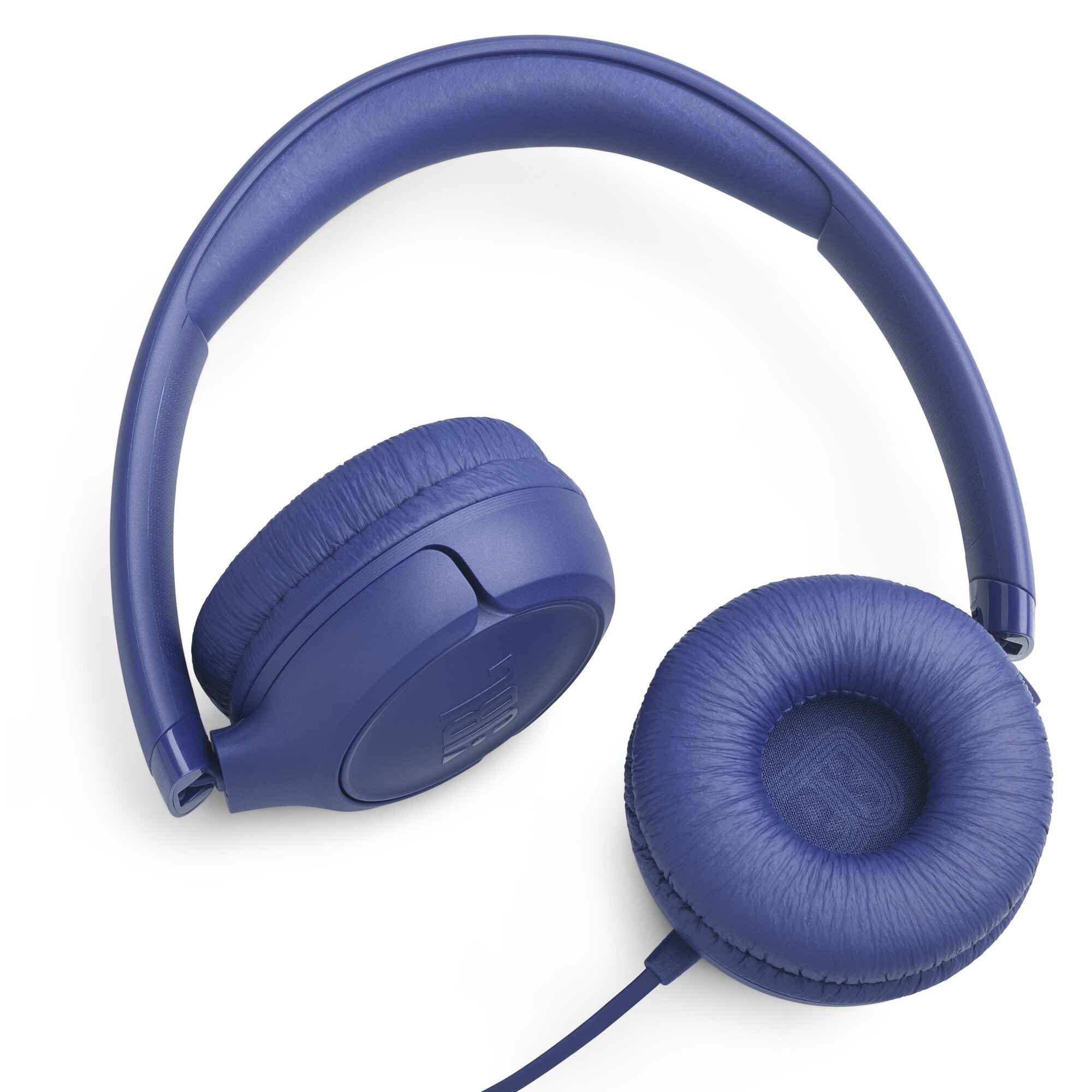 Casti JBL Tune 530C, Cu fir, On-ear, Microfon, USB-C, albastru