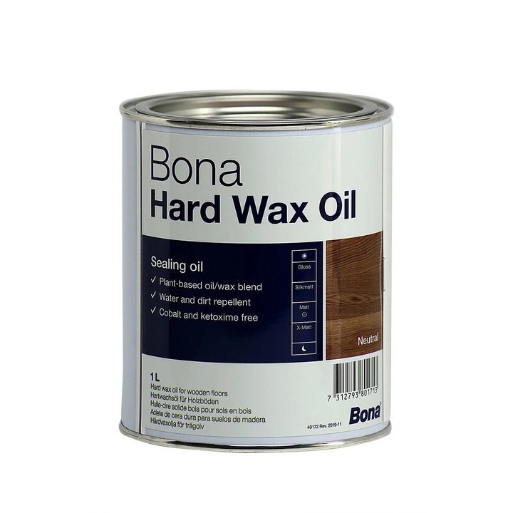 BONA beltéri fa parkettaolaj, matt felület, 1L, tartós védelem, vízálló