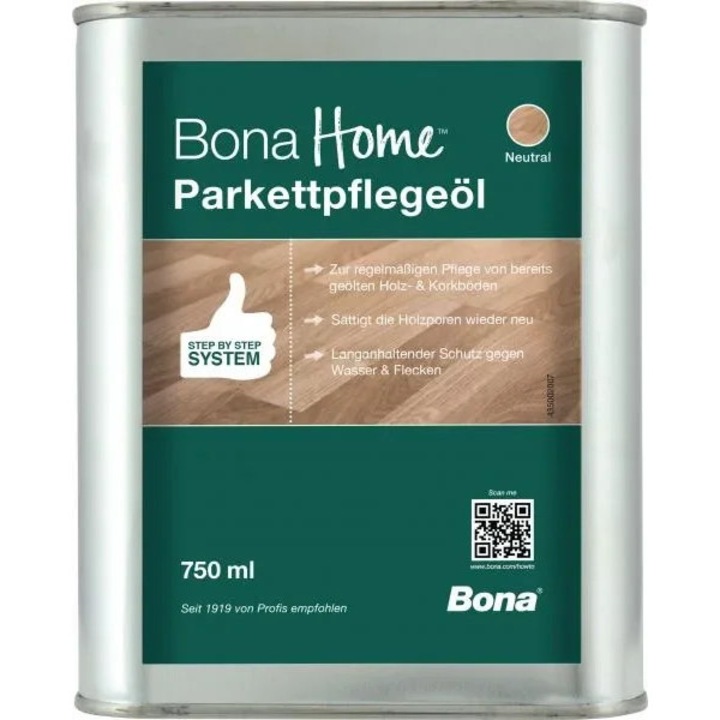 BONA parkettaolaj, 750ml, natúr, továbbfejlesztett védelem, természetes megjelenés