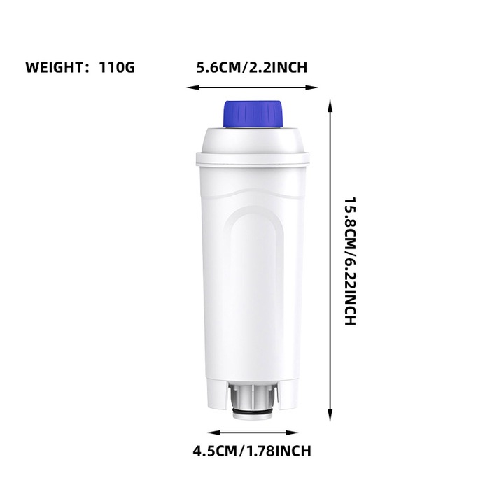 Filtru de apa ECAM pentru aparate de cafea, set de piese de schimb, imbunatateste calitatea apei, elimina calcarul