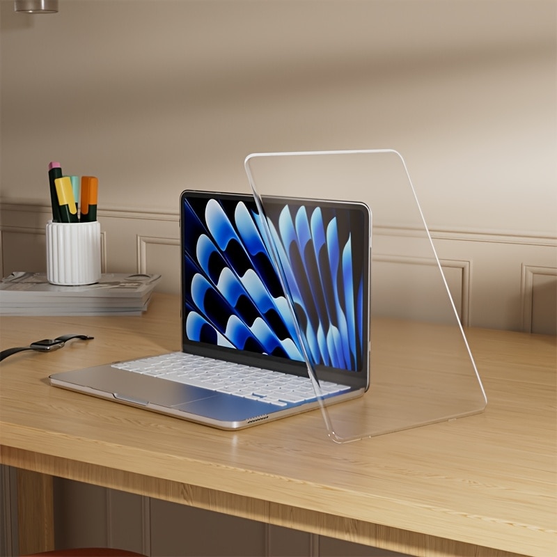 Excitat® husa transparenta rigida pentru MacBook Neo 13 inch A3404, 2026, compatibila A18 Pro, ultra subtire, anti-ingalbenire, protectie 360, decupaje precise, ventilatie inferioara, model crystal