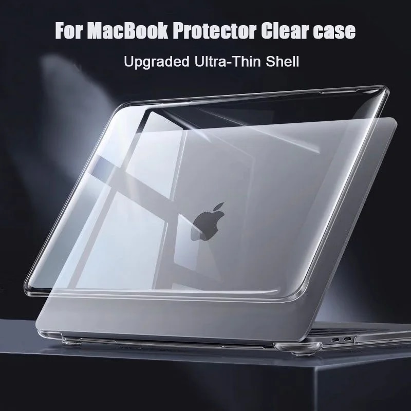 Excitat® husa transparenta rigida pentru MacBook Neo 13 inch A3404, 2026, compatibila A18 Pro, ultra subtire, anti-ingalbenire, protectie 360, decupaje precise, ventilatie inferioara, model crystal