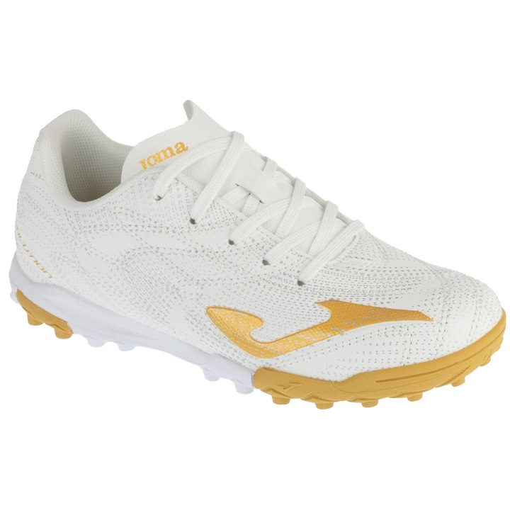 Ghete fotbal copii Turf, Joma Evolution Jr 2602 TF 928386, Alb
