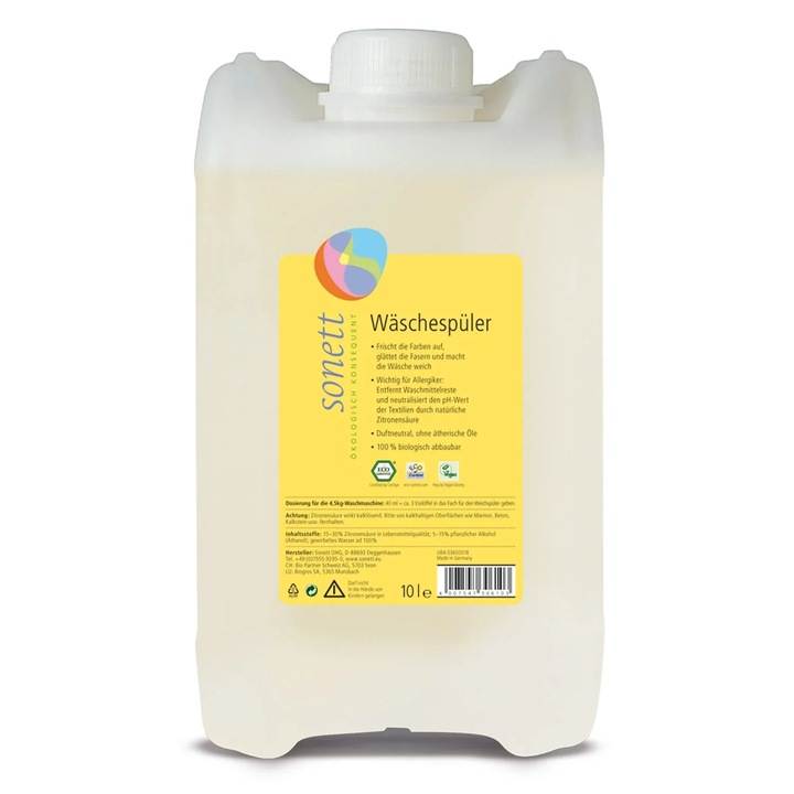 Természetes, környezetbarát mosószer 10L koncentrátum finom illattal és szövetvédelemmel