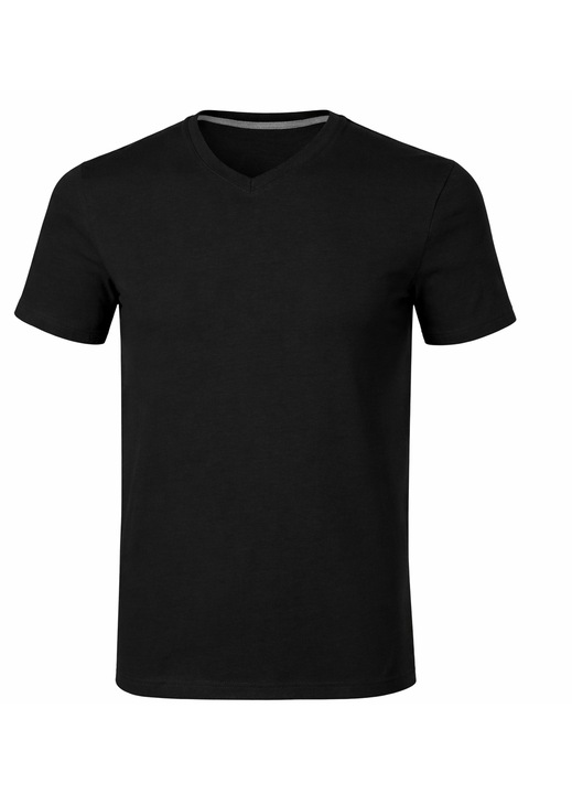 Tricou barbati V-Neck Geravian, Negru