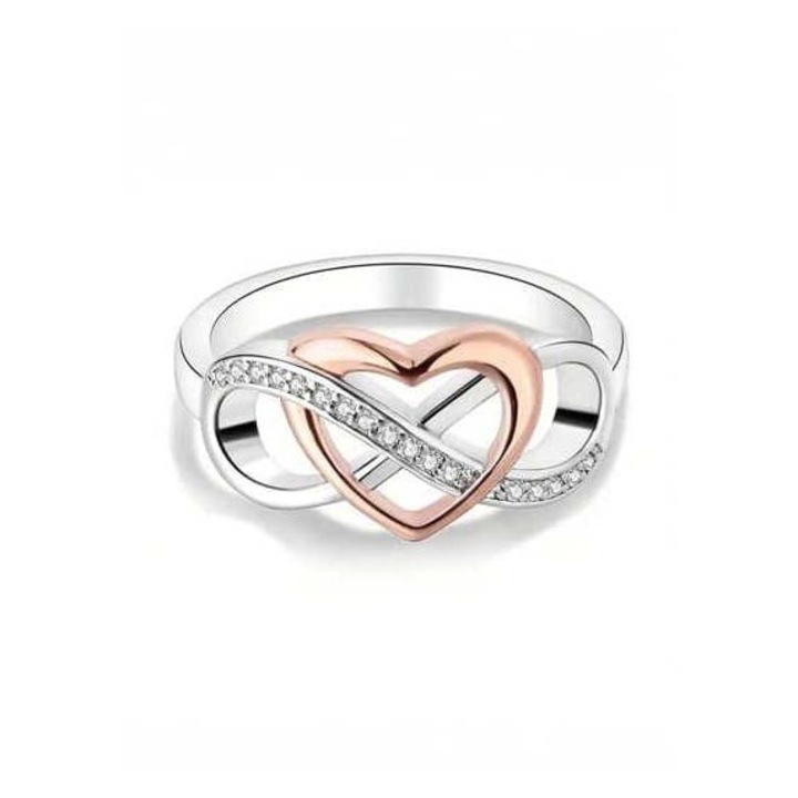 Végtelen mintás ezüst gyűrű