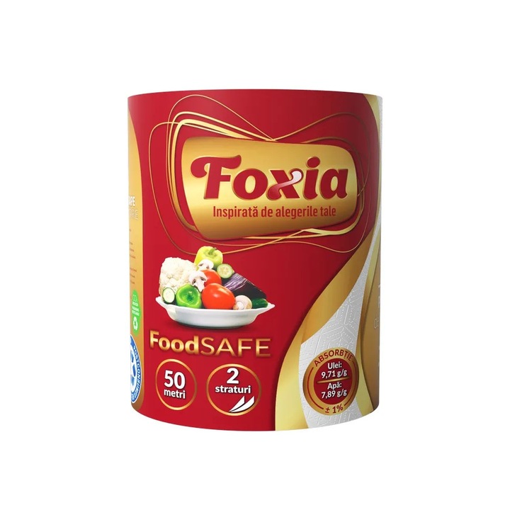 Prosop de bucatarie monorola 50 metri 2 straturi, Foxia