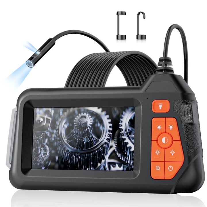 BYONDSELF Endoszkóp Kamera, 10M kábel, 4.3" LCD kijelző, 8mm, vízálló