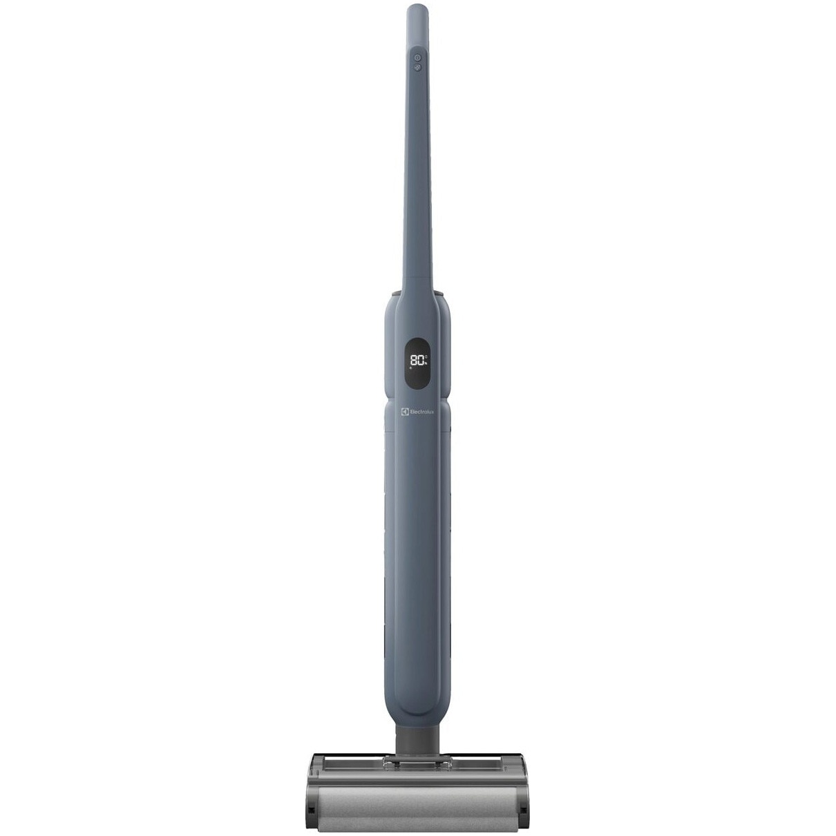 Aspirator vertical cu spalare Electrolux Seria 500 WET EW51U1DB, functie autocuratare, pana la 55 min autonomie, baza pentru incarcare, auto-curatare si depozitare, doar 68 dBA, albastru denim