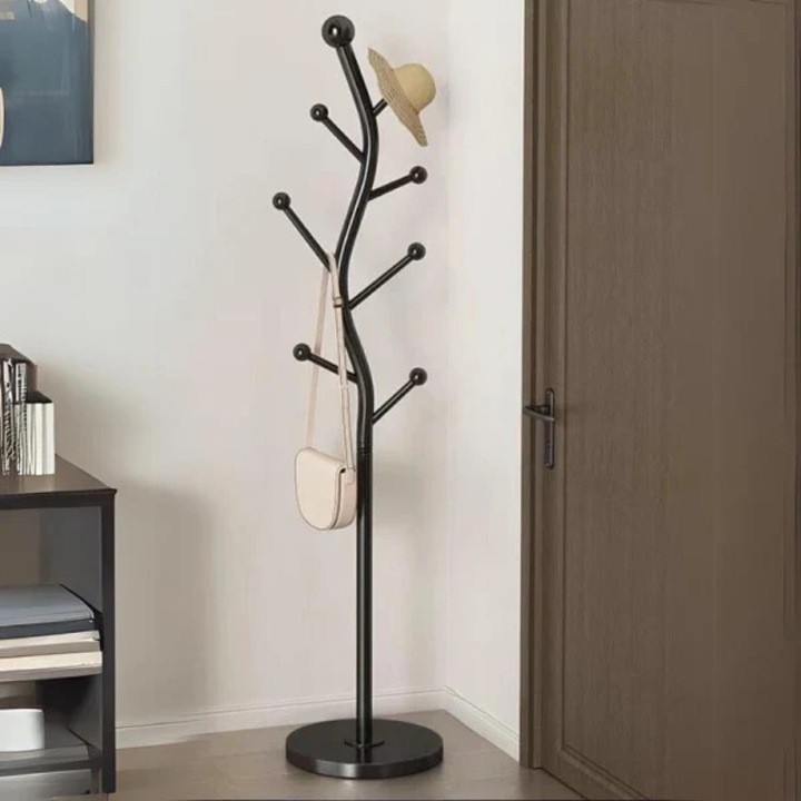 Vivendo ruhaállvány S alakú, 7 kampós, szénacél, 178 cm, előszobába, nappaliba, hálószobába, fekete