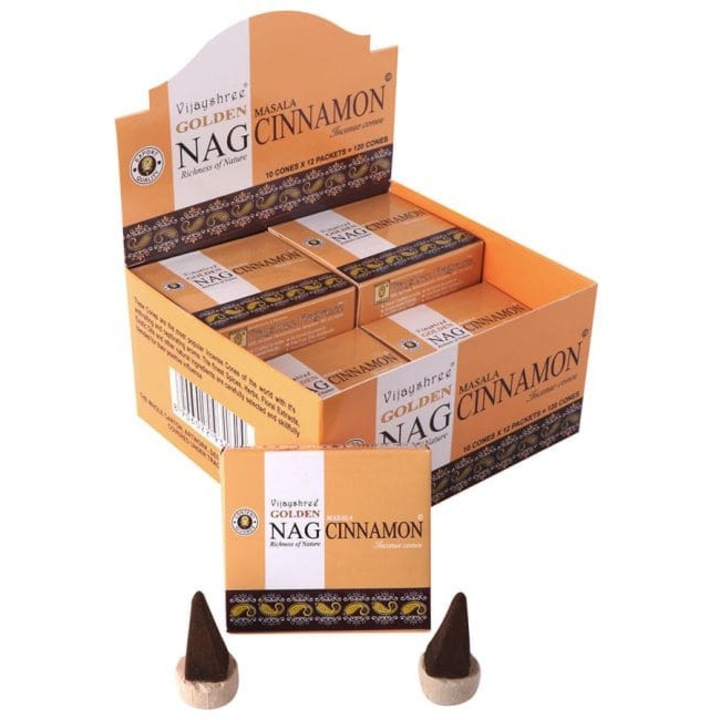 Conuri Parfumate Naturale Nag Cinnamon Set/10 Buc. Vijayshree