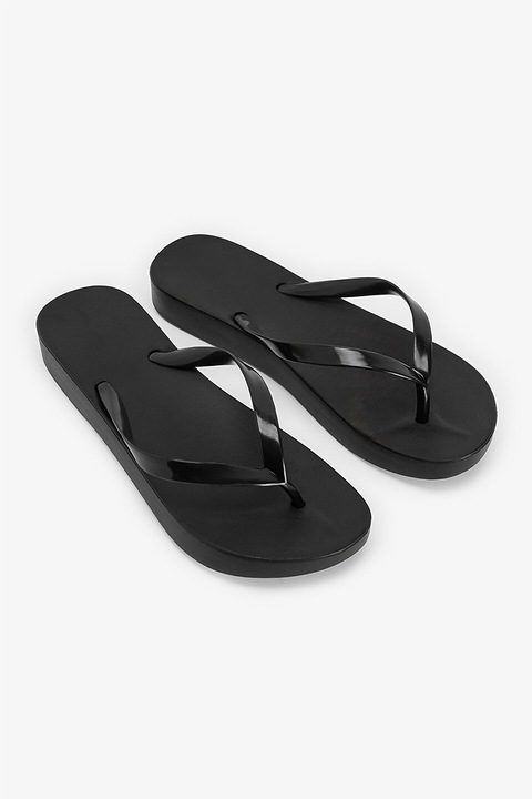 Penti, Papuci flip-flop cu model uni, Negru, 37