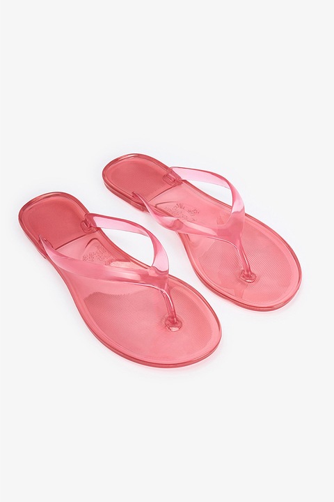 Penti, Papuci flip-flop cu model uni, Rosu pastelat, 36