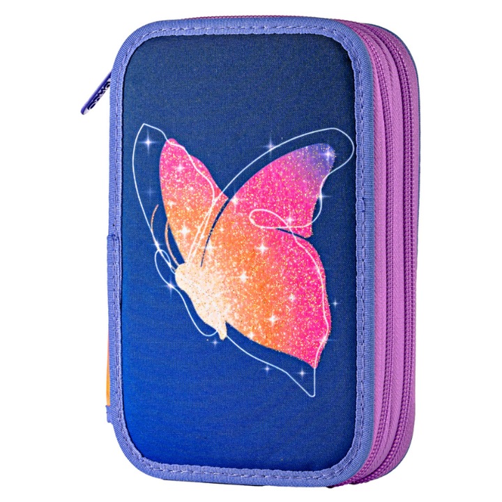 Penar echipat Daco 2 fermoare - Motiv Butterfly PE2003E