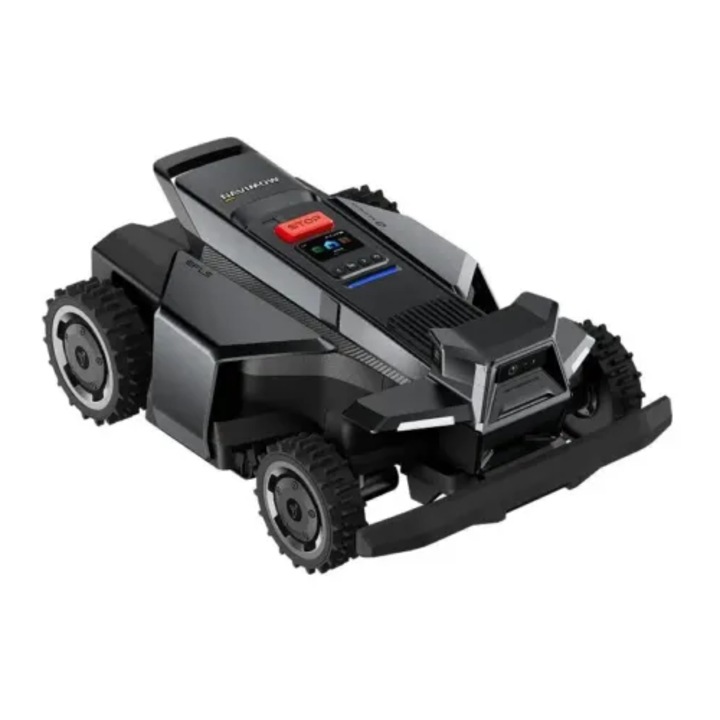 Robot de tuns iarba Segway Navimow X420E AWD, pana la 2000 m2 cu aplicatie, tehnologie GPS-RTK, gri