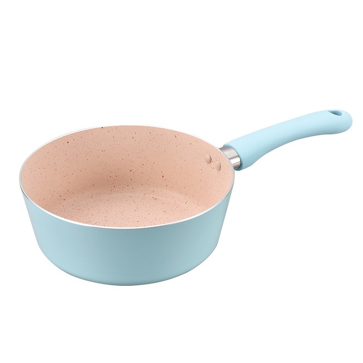 Craticioara Damo®, Antiaderenta, 14 cm, Albastra, Cu Maner Ergonomic