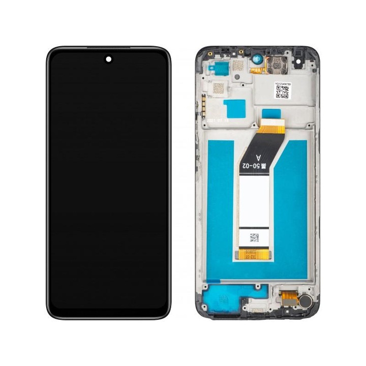 Display cu Touchscreen MP compatibil cu Xiaomi Redmi 10 Prime / 10 (2021) cu Rama Negru