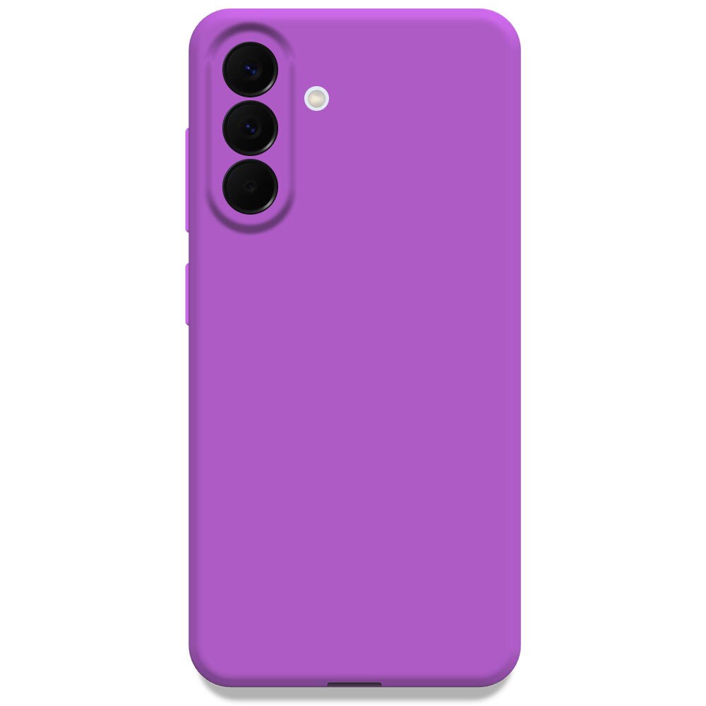 Husa pentru Samsung Galaxy A57 5G, Color Shield, Interior de catifea, Suprafata aderenta, Protectie antisoc, Margini ridicate, Regular Fit, Silicon, Mov intens