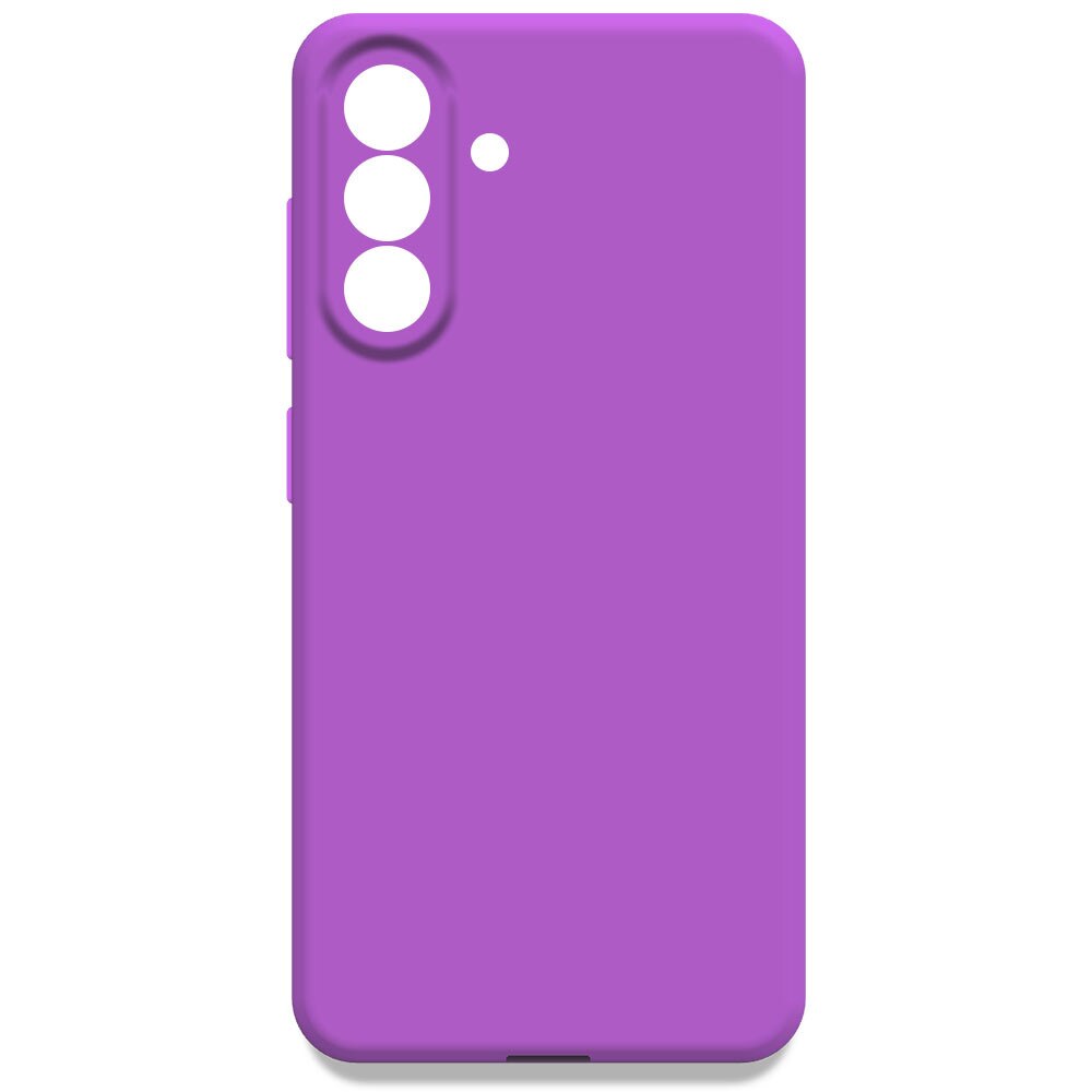 Husa pentru Samsung Galaxy A57 5G, Color Shield, Interior de catifea, Suprafata aderenta, Protectie antisoc, Margini ridicate, Regular Fit, Silicon, Mov intens