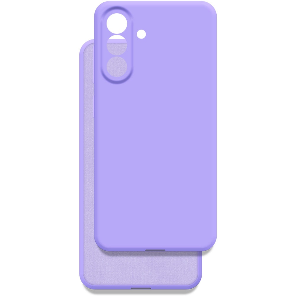Husa pentru Samsung Galaxy A57 5G, Color Shield, Interior de catifea, Suprafata aderenta, Protectie antisoc, Margini ridicate, Regular Fit, Silicon, Lavanda
