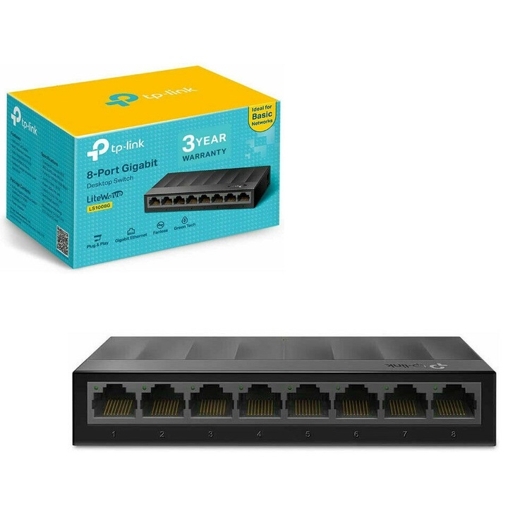 Switch 8 porturi Gigabit TP-LINK 1000Mbs